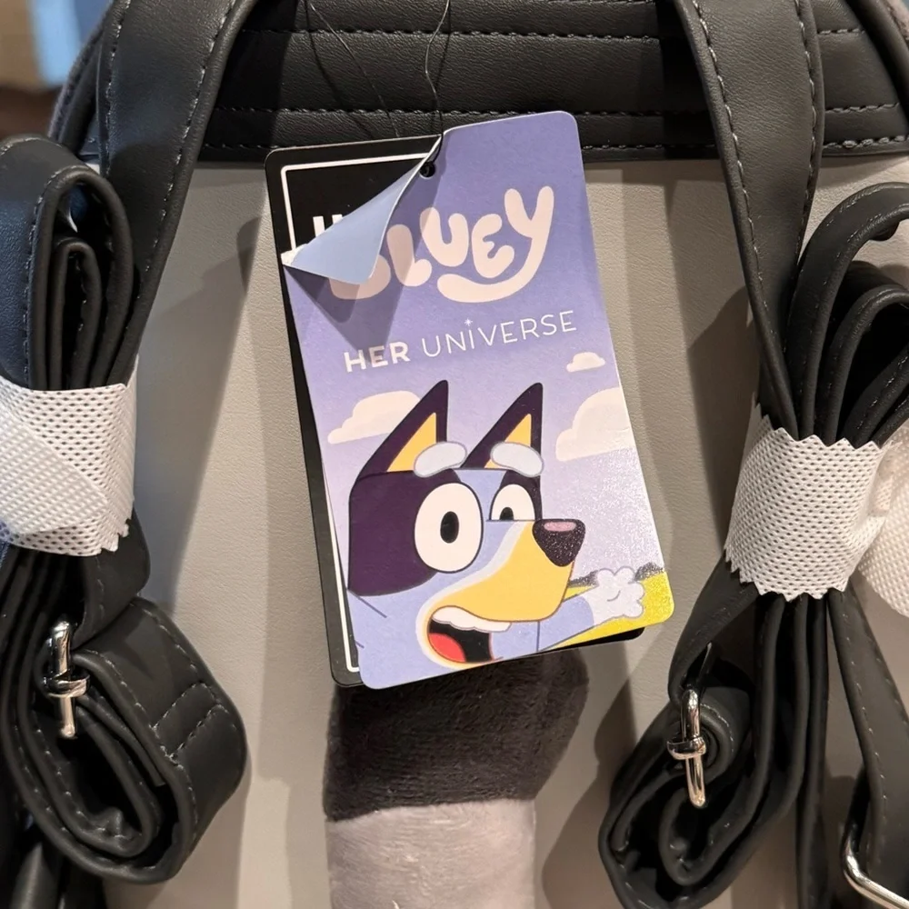 “Muffin” from Bluey Leather and plush back pack